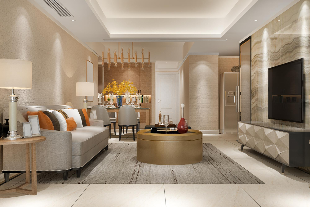 Model apartment interior
